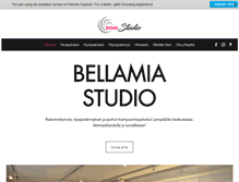 Tablet Screenshot of bellamia.fi